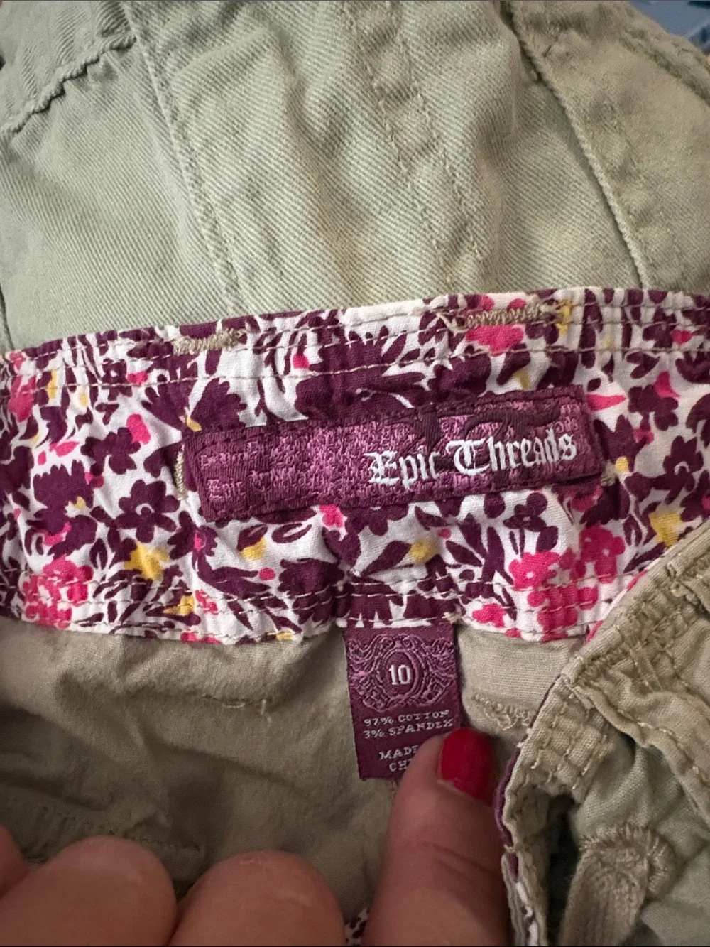 GAP Girls' Casual Shorts Trio - Light Green, Khaki, Sage